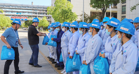 越城区总工会领导来昌海生物产业园进行高温慰问