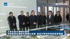 浙江省王浩省长一行到1099vip威尼斯下载调研